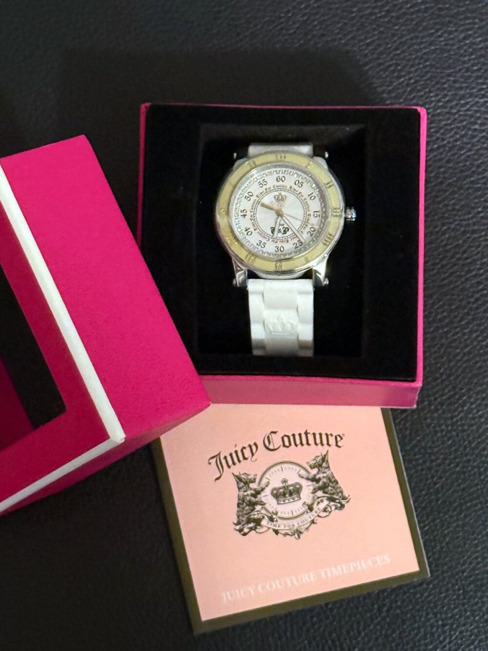 Juicy Couture Japanese Quartz Silver Dial Women's Watch - Needs New Battery